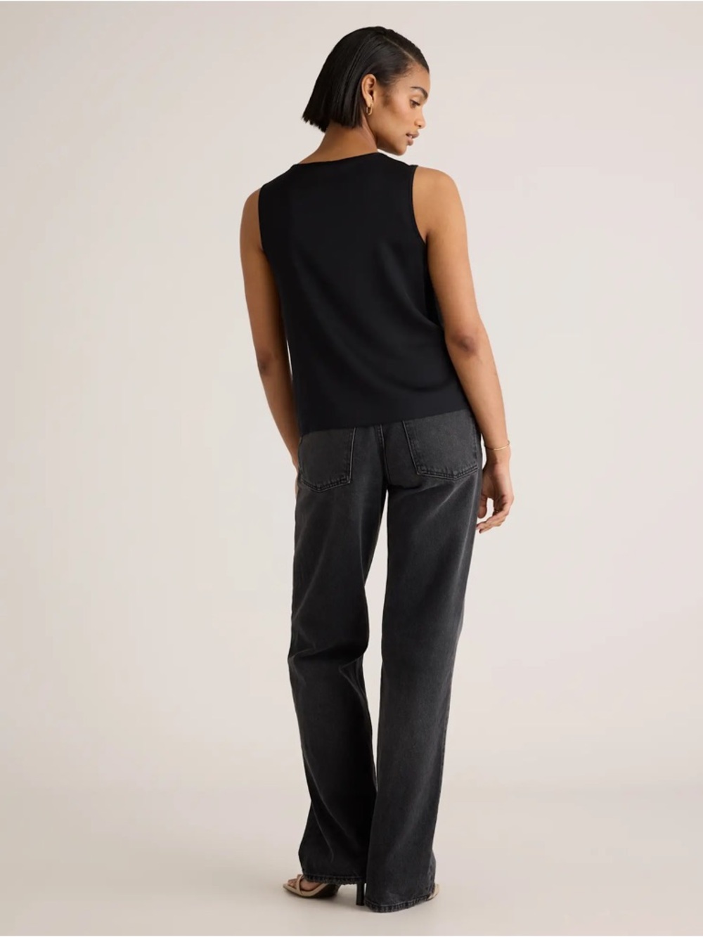NWT Quince Washable Stretch Silk Tank - Picture 2 of 5